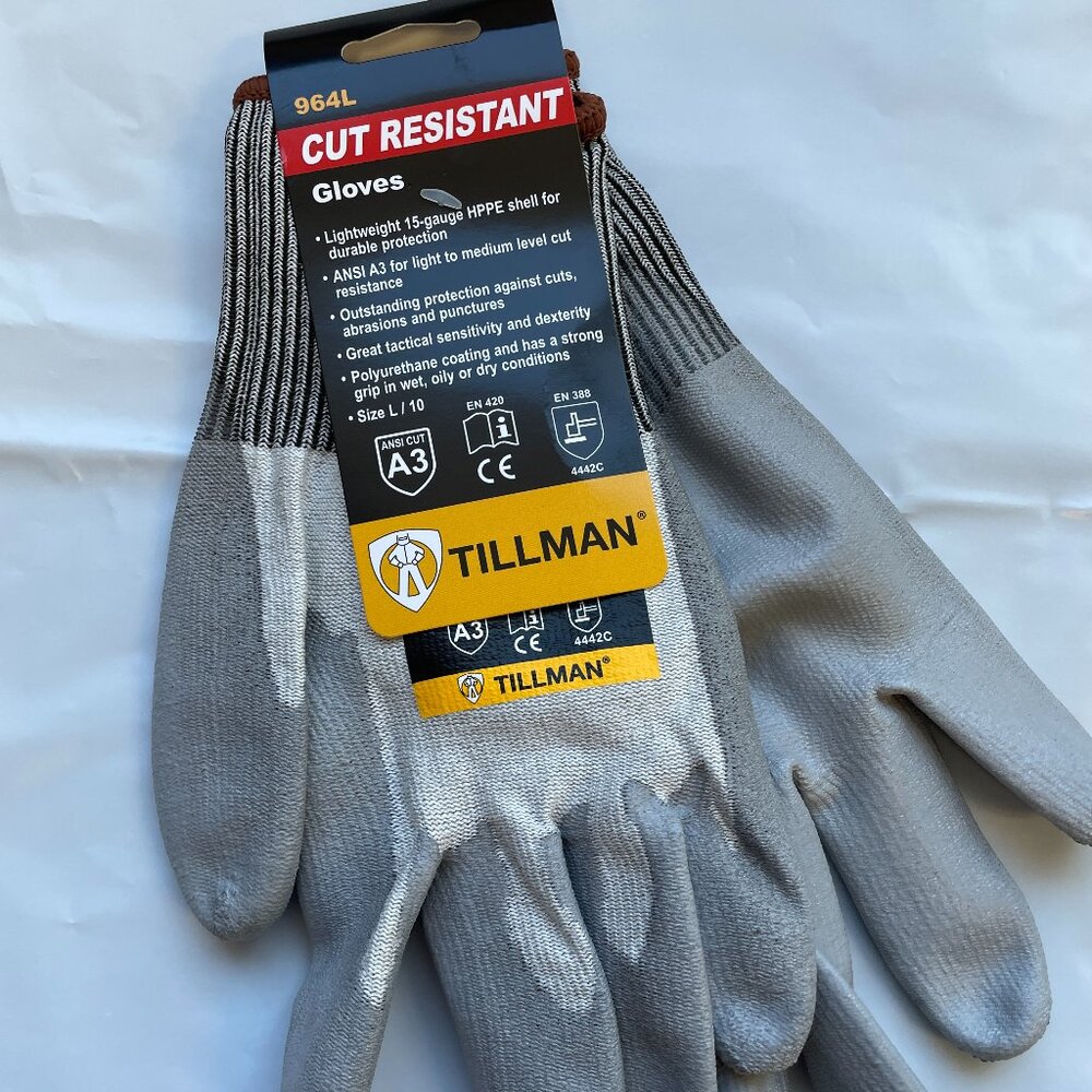 Tillman Cut Resistant Gloves, Size Large, Package of 2 for $13.00, NWT